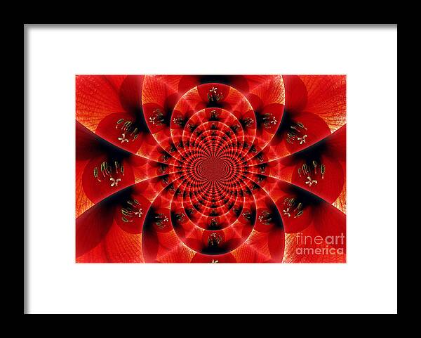 Red Framed Print featuring the photograph Genesis by Binka Kirova