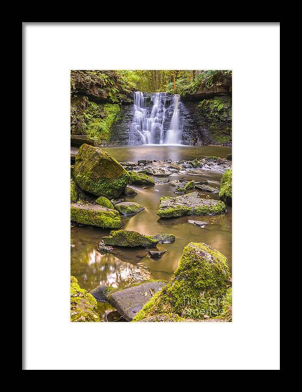 Airedale Framed Print featuring the photograph Goit Stock Waterfall by Mariusz Talarek