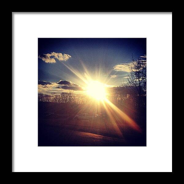 Beautiful Framed Print featuring the photograph #gorgeous #morning #sun #sunrise #2 by Jd Long