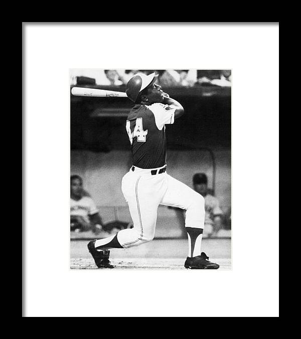 classic Framed Print featuring the photograph Hank Aaron #2 by Retro Images Archive