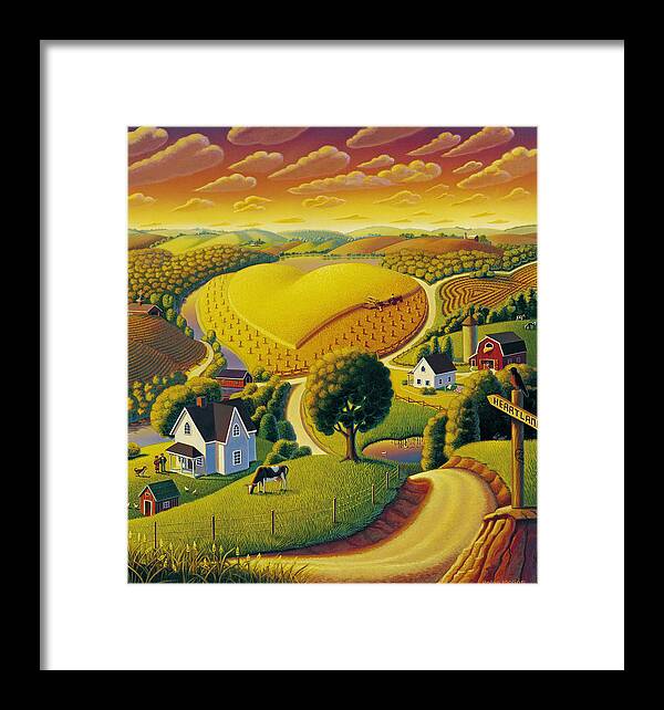 Heartland Framed Print featuring the painting Heartland by Robin Moline