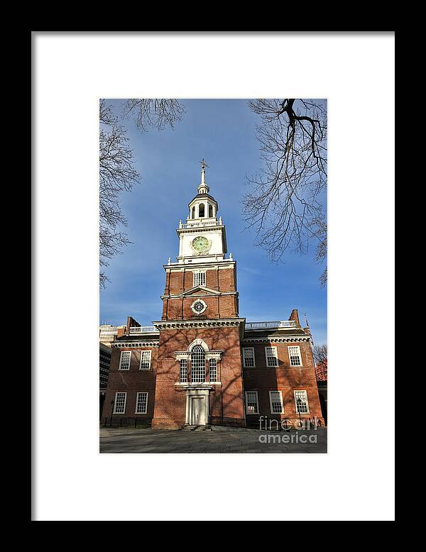 Philadelphia Framed Print featuring the photograph Independence Hall in Philadelphia #2 by Olivier Le Queinec