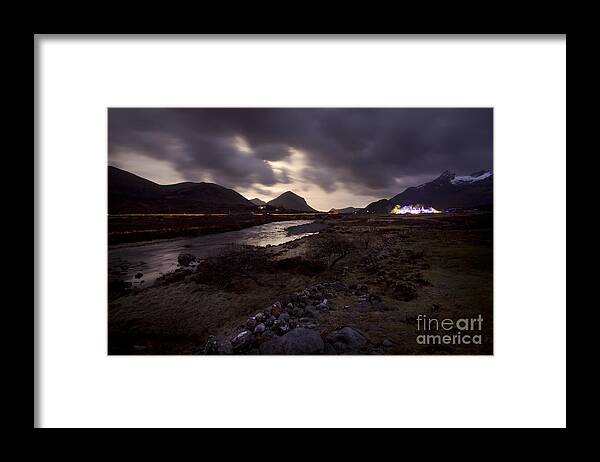 Night Framed Print featuring the photograph Isle of Skye #2 by Ang El
