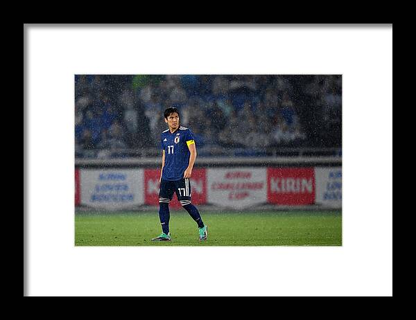 International Match Framed Print featuring the photograph Japan v Ghana - International Friendly #2 by Etsuo Hara