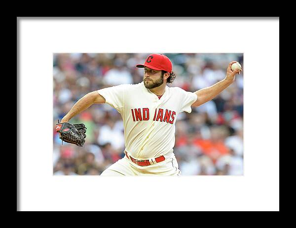 Second Inning Framed Print featuring the photograph Kansas City Royals V Cleveland Indians by Jason Miller