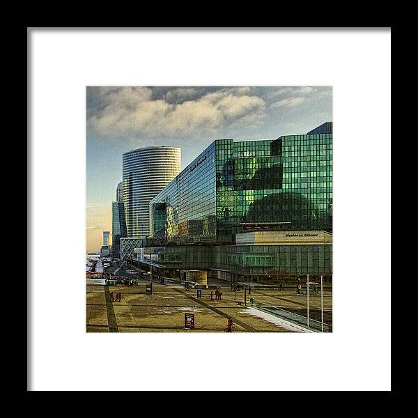 Beautiful Framed Print featuring the photograph La Defense, Paris, A View Towards Arc #2 by Vaivoda Vlad