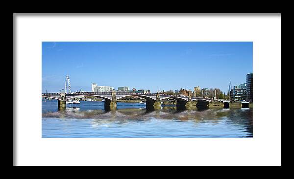 London Framed Print featuring the photograph Lambeth Bridge Thames London #2 by David French
