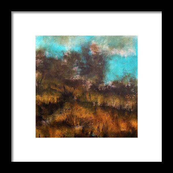 Katie Black Framed Print featuring the painting Landscape #2 by Katie Black