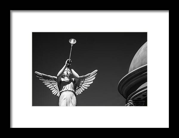 Angel Framed Print featuring the photograph Lone Angel #2 by Glenn DiPaola