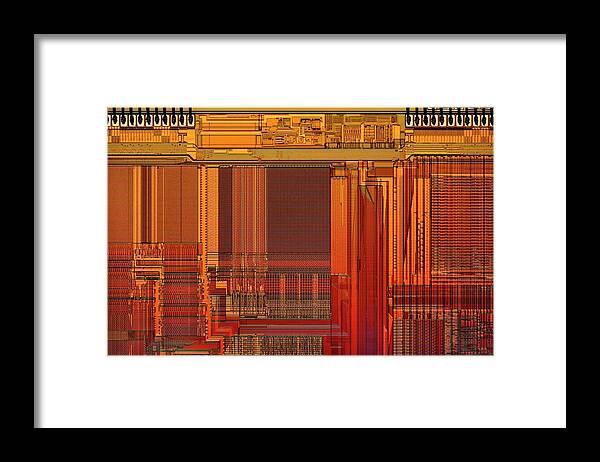 Nobody Framed Print featuring the photograph Microprocessor Components #2 by Antonio Romero