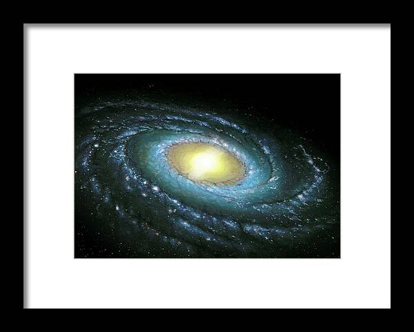 Milky Way Framed Print featuring the photograph Milky Way Galaxy #2 by Mark Garlick/science Photo Library