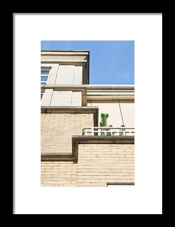 Apartment Construction Framed Print featuring the photograph Modern apartments #2 by Tom Gowanlock