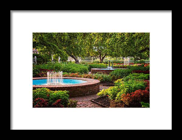 Garden Framed Print featuring the photograph Morning Garden by Jeff Sinon