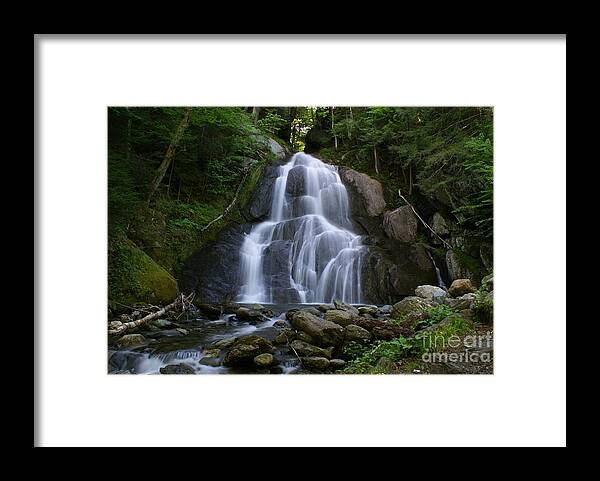 Mad River Byway Framed Print featuring the photograph Moss Glen Falls. #3 by New England Photography