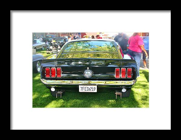 Mustang Framed Print featuring the photograph Mustang #4 by Marilyn Diaz