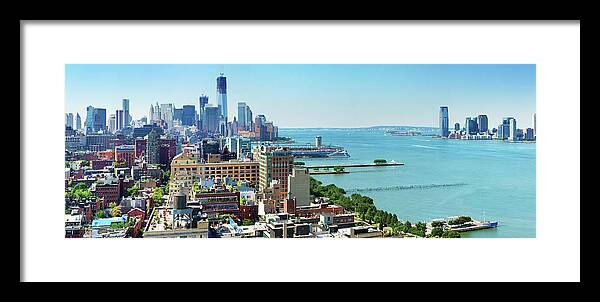 Lower Manhattan Framed Print featuring the photograph New York City Skyline #2 by Tony Shi Photography