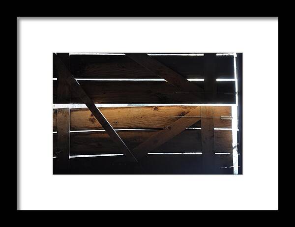 Brown Framed Print featuring the photograph Old Barn by Frank Madia
