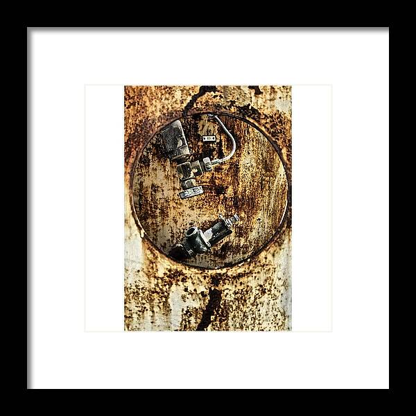 Urbandecay Framed Print featuring the photograph Old Industrial Equipment #greece #2 by Mish Hilas