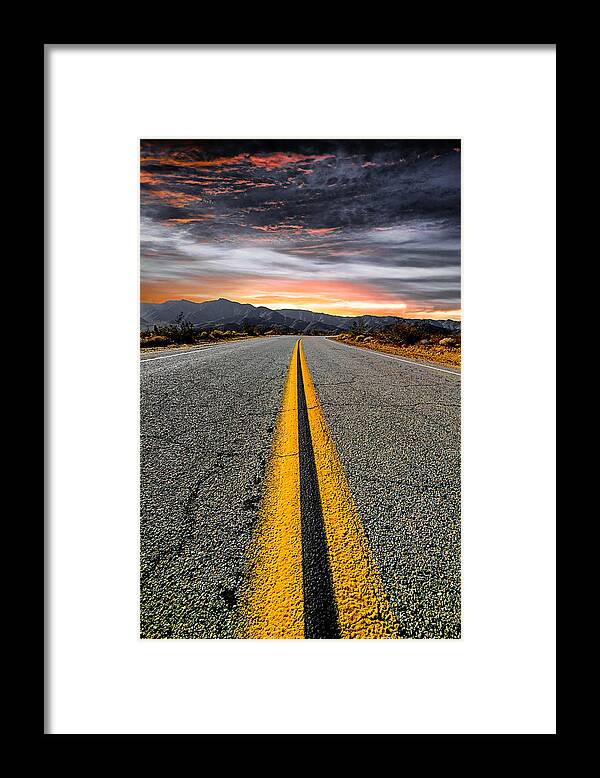 Desert Landscape Framed Print featuring the photograph On Our Way by Ryan Weddle