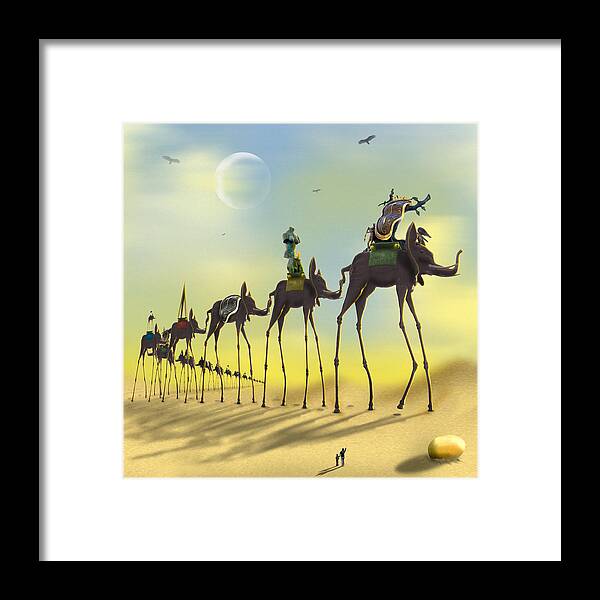 Surrealism Framed Print featuring the photograph On the Move by Mike McGlothlen