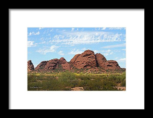 Papago Park Phoenix Arizona Framed Print featuring the photograph Papago Park Phoenix Arizona #2 by Tom Janca
