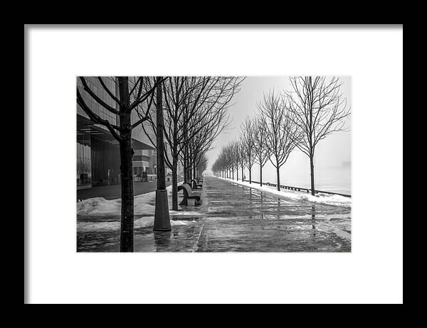 Landscape Framed Print featuring the photograph Path Through Fog #1 by Nicky Jameson