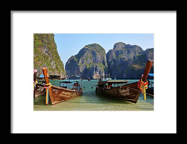 Scenics Framed Print featuring the photograph Phi Phi Island, Thailand #2 by Andrea Pistolesi