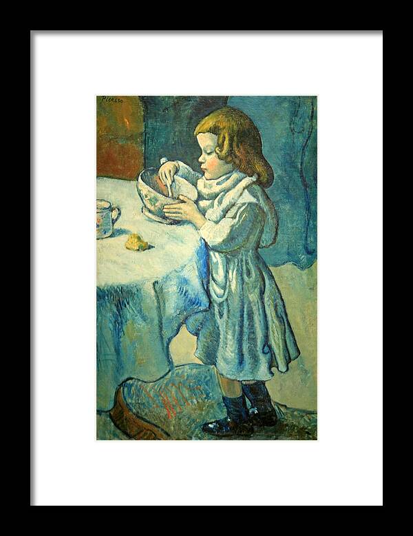 Le Gourmet Framed Print featuring the photograph Picasso's Le Gourmet #2 by Cora Wandel