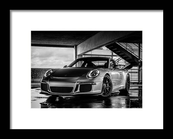 Porsche Framed Print featuring the digital art Porsche 911 GT3 #3 by Douglas Pittman