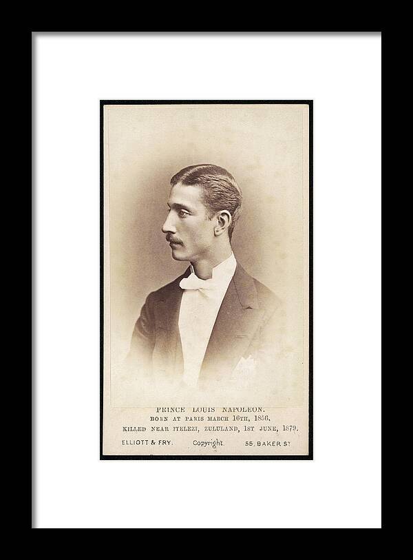 Prince Louis Napoleon 'prince Imperial' Framed Print by Mary Evans Picture  Library - Pixels