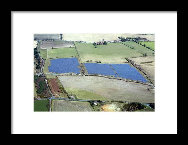 21st Century Framed Print featuring the photograph Reydon Solar Farm #2 by Victor De Schwanberg