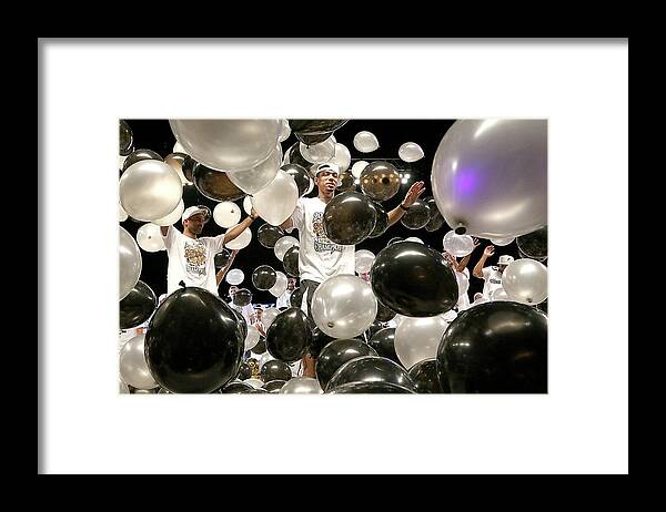 Nba Pro Basketball Framed Print featuring the photograph San Antonio Spurs Victory Parade And by Gary Miller