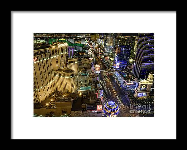 Strip Framed Print featuring the photograph Sin City by Eddie Yerkish