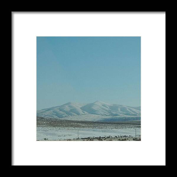 Mountain Framed Print featuring the photograph Snow Covered Mountain #2 by Kelli Stowe