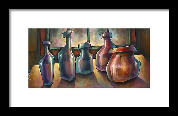 Still Life Framed Print featuring the painting 'Soldiers' by Michael Lang