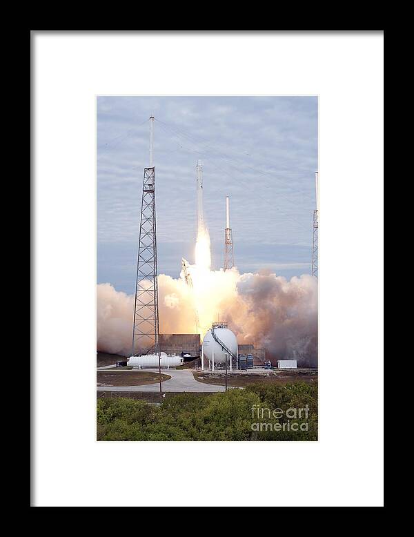 Falcon 9 Framed Print featuring the photograph Spacex Crs-2 Launch, March 2013 #2 by Nasa
