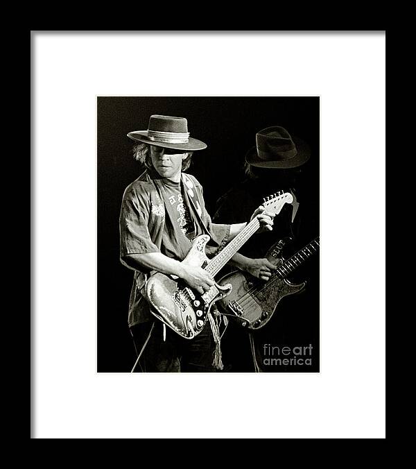 Stevie Ray Framed Print featuring the photograph Stevie Ray Vaughan 1984 by Chuck Spang