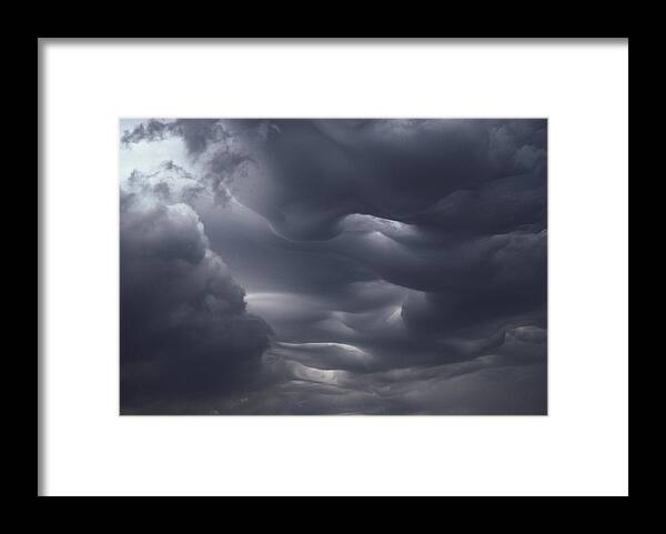 Atmosphere Framed Print featuring the photograph Summer Storm #2 by Ray Ellis