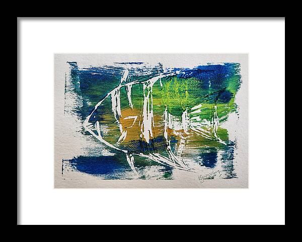 Fish Framed Print featuring the painting Technicolor Fish #2 by Patricia Januszkiewicz