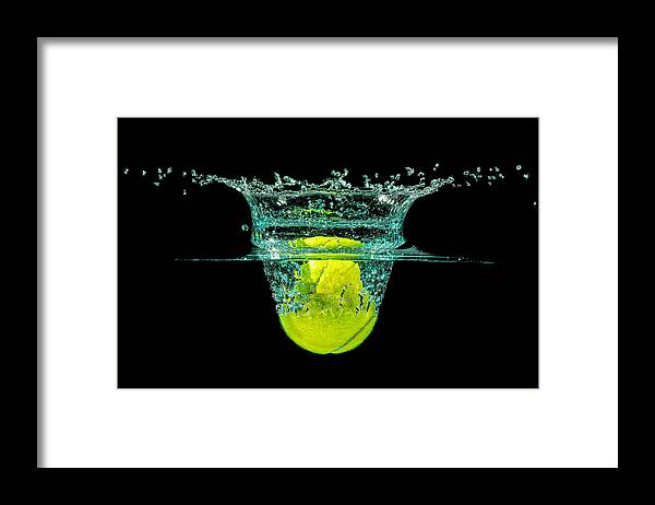Activity Framed Print featuring the photograph Tennis Ball by Peter Lakomy