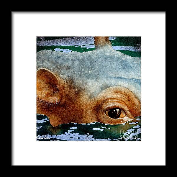 Will Bullas Framed Print featuring the painting The Bather... by Will Bullas