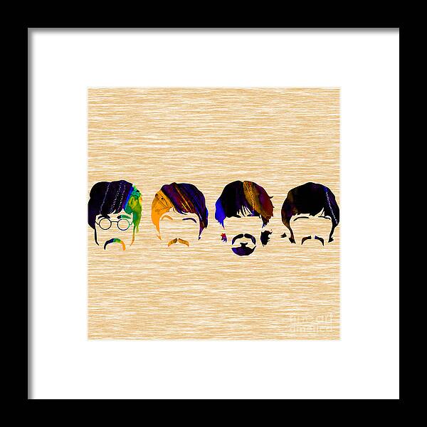 Beatles Framed Print featuring the mixed media The Beatles Collection #2 by Marvin Blaine