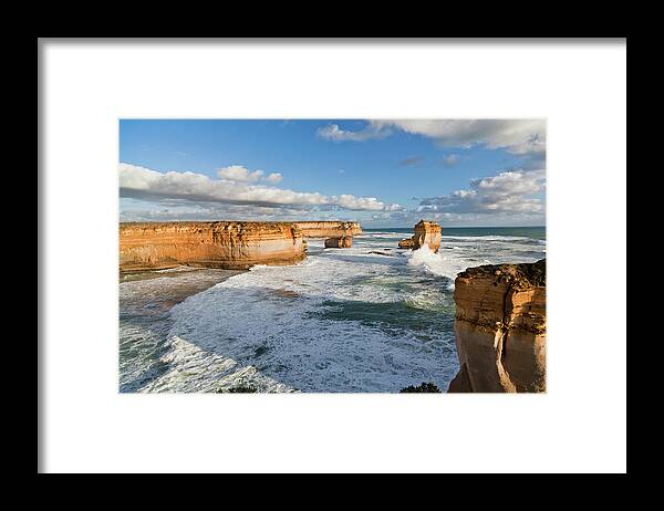 12 Apostle Framed Print featuring the photograph The Coastline Near Loch Ard Gorge #2 by Martin Zwick