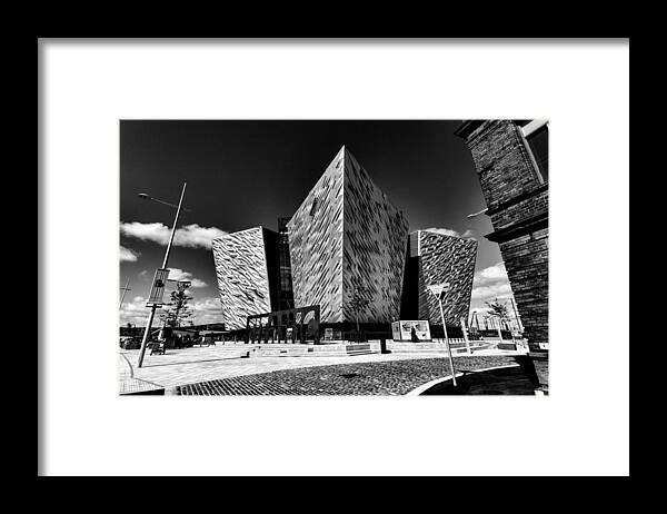 Belfast Framed Print featuring the photograph Titanic Signature Building #4 by Jim Orr