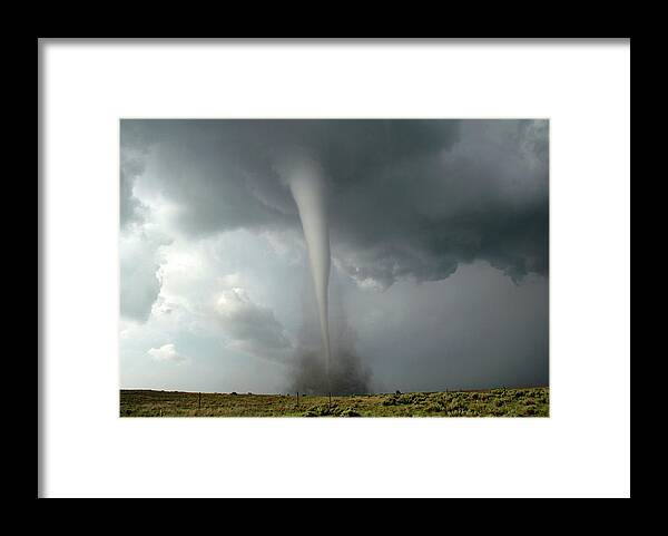 Cloud Framed Print featuring the photograph Tornado #2 by Reed Timmer/science Photo Library