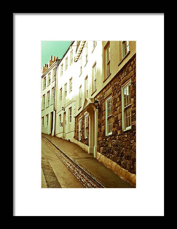Architecture Framed Print featuring the photograph Town Houses #2 by Tom Gowanlock