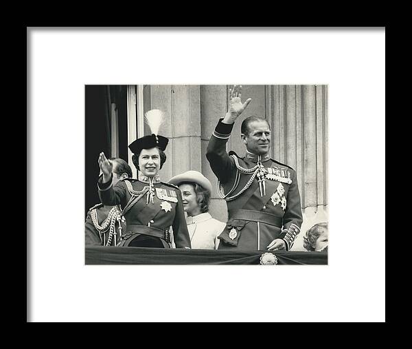retro Images Archive Framed Print featuring the photograph Trooping The Colour #2 by Retro Images Archive