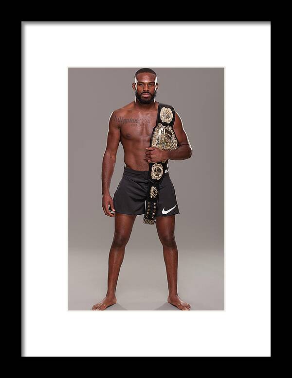 People Framed Print featuring the photograph Ufc Fighter Portraits #2 by Jim Kemper/zuffa Llc