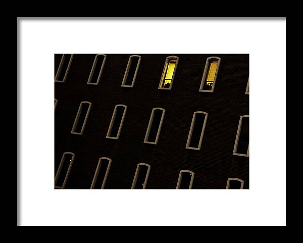 Abstract Framed Print featuring the photograph Urban Abstract 3 #2 by Michael Nowotny