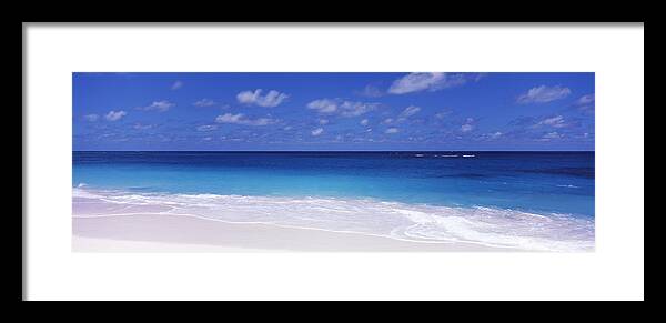 Photography Framed Print featuring the photograph Waves On The Beach, Shoal Bay Beach #2 by Panoramic Images